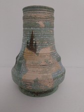 Vintage 1930s Brentleigh pottery hand painted vase