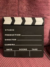 Vintage 70s/80s Movie Video Slate Clapboard Film Clapper Board Stick