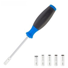 Five Socket Wrench Set for Internal Spoke Nipples in For Bicycle Wheel Building
