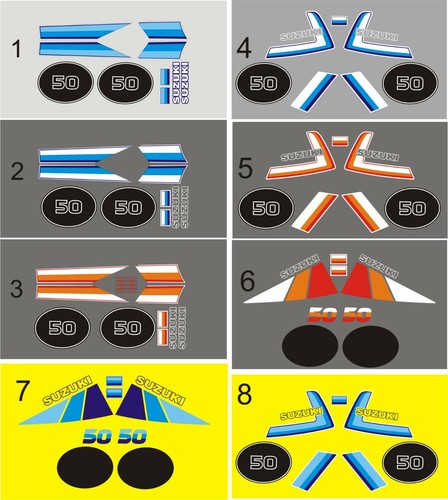 Suzuki ts50er decal kit - suzuki,
