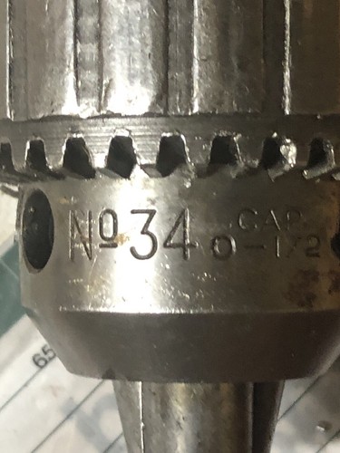 Jacobs 2 1mm - no.34, 1/2"