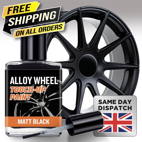 Matt black alloy wheel - black,