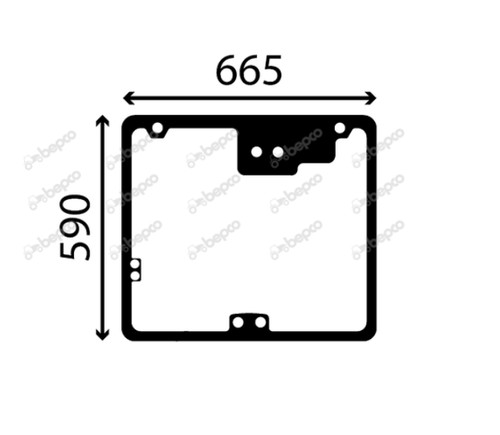 For jcb teletruk rear window - jcb,