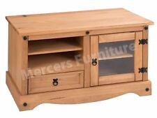 Corona TV Unit Solid Pine Furniture Widescree Corner Flatscreen Media Unit Stand