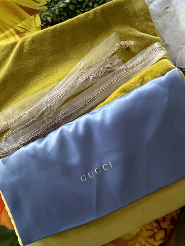 Gucci blue yellow drawstring - gucci,
