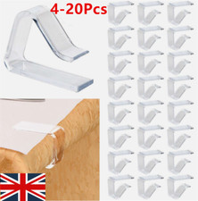 4-20x Clear Picnic Tablecloth Clips For Outdoor Tables Premium Table Cloth Clip