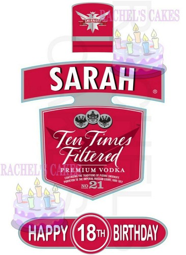 Edible icing smirnoff - edible,
