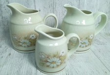 Vintage Royal Doulton Lambethware Florinda Milk Cream Jugs Set