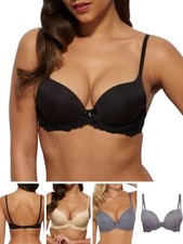 Gossard Superboost Lace Bra T-Shirt Padded Underwired Microfibre Bras Lingerie