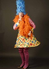 Adult Mens Spotty Pantomime Dame Funny Fancy Dress Costume