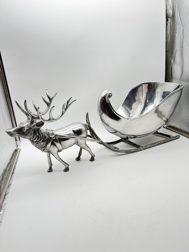 Large silver reindeer - large, 30"