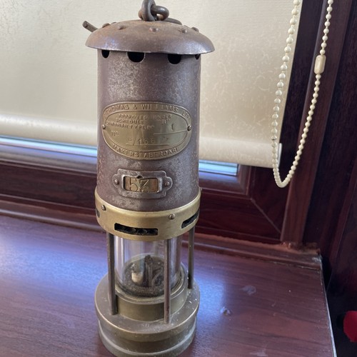 Miners lamp vintage thomas - lamp,