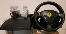 Sony PS2 Thrustmaster Ferrari Racing Steering Wheel + Pedals Set Tested READ