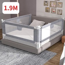 190CM Bed Safety Guards Children Toddler Kids Bed Rail Protection Adjustable UK