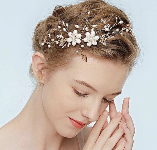 Bridal wedding hair - wedding, vine
