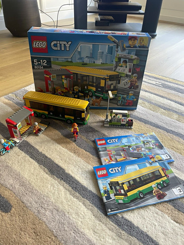 Lego city bus station - city,