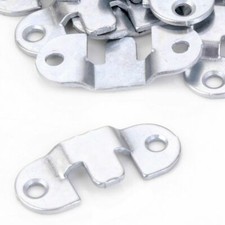 12 x SILVER HIDDEN SLIDE FRAME FLUSH MOUNTS Bracket Picture Mirror Photo Hanging