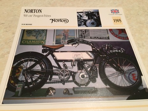 Norton 500 motorcycle card - norton,