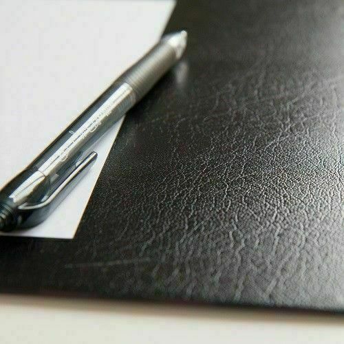 45cm wide black leather sticky - wide,