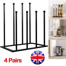 4 Pair Metal Welly Boot Stand