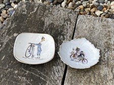 Sandland Ware Penny Farthing Bicycle Gentleman & Family Tandem Dish - Cycling