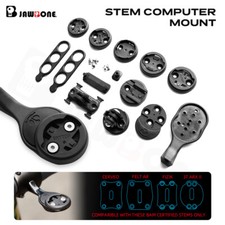 Bike Handlebar Stem Computer Mount for Garmin Wahoo BRYTON CATEYE + Light Mount