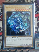 Blue Eyes White Dragon LCKC-EN001 Ultra Rare Near Mint 1st Edition Yugioh