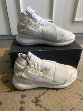 ADIDAS YOHJI YAMAMOTO Y-3 Y3 Qasa high white trainers, UK 8 rare