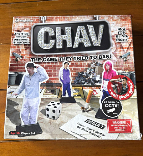Chav board game - chav, used