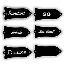 2 PCS 2 Hole 2 Ply Guitar Truss Rod Cover Bell-Shape Fit Gibson Les Paul LP SG