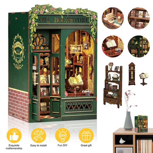 Diy book nook owl bookstore - nook,
