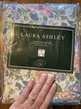Vintage 1993 Laura Ashley Rodpocket Draperies in Quartet x 2 available 82x84