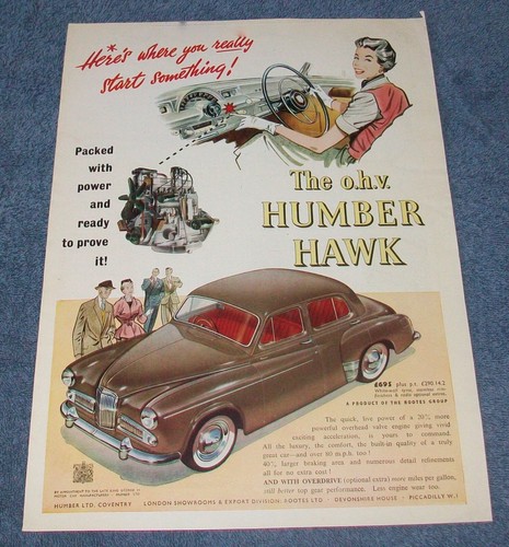 1954 humber hawk vintage - vintage, large