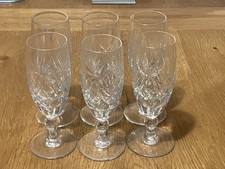 6 set Thomas Webb Vintage Glasses For Claret  Dessert Wine Set possibly crystal?
