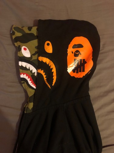 Bape undefeated shark hoodie - undefeated,