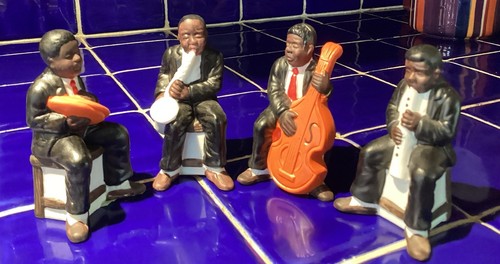 Vintage ceramic jazz band - ceramic,