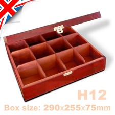 H12__Smooth WOODEN TEA BOX