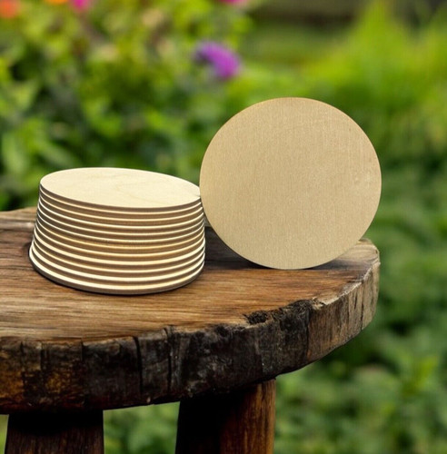Wooden circles shape - circles, 3mm