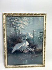 Vintage Vernon Ward Swan Print