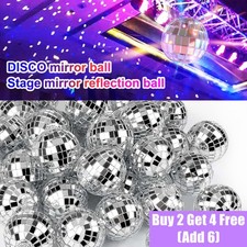 12PCS Mirror Disco Ball Silver
