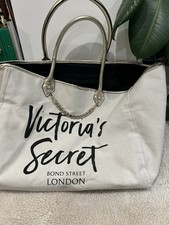 Victoria Secret Bond Street London - Cream Large Tote Bag - Inside Pocket - VGC