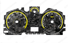 Vauxhall Astra H/Zafira B OPC KM/H Forged Carbon Dial Cards Gauges 8 Colours