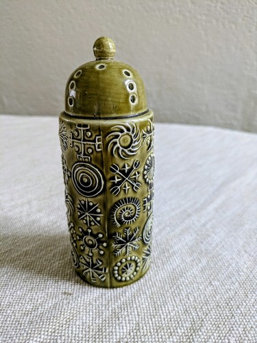 Vintage ceramic olive - ceramic, green