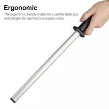 12" Diamond Knife Sharpening Steel Rod Sharpener Professional Knife Sharpener UK