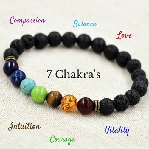 Chakra bracelet crystal - chakra,