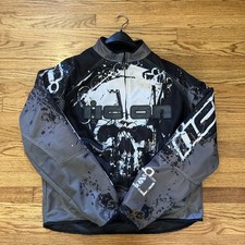 MEN'S ICON DECAY HOOLIGAN PADDED FULL ZIP SKULL MOTORCYCLE JACKET XXL Y2k Grunge