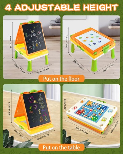 Kids easel double sided - 4, in