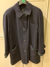 Ladies Coat, Loden Mid Length, Navy Size 14, Finest Alpacca Quality