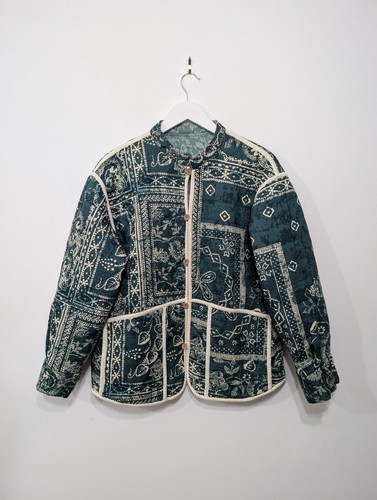 Zara reversible quilted green - zara,