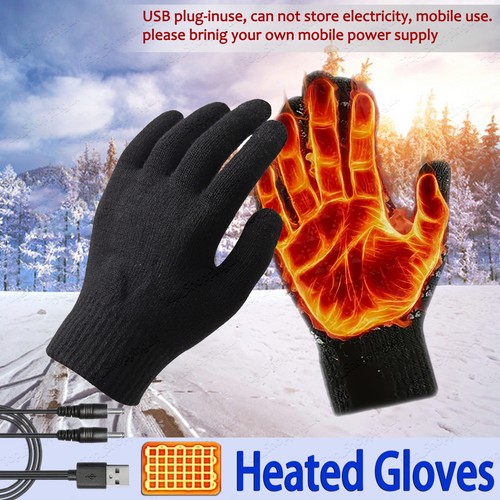 Usb electric heated gloves - heated,